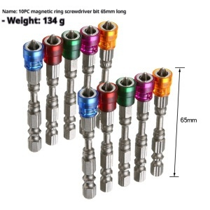 Colorful Magnetic Ring PH2 Cross Bit - Durable Alloy Steel Construction - Image 2