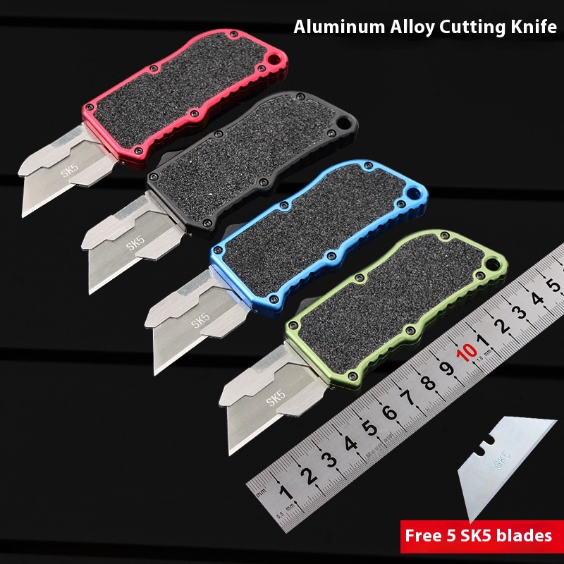 Alloy Outdoor Folding Knife with Removable Blade for Versatile Use - Image 9