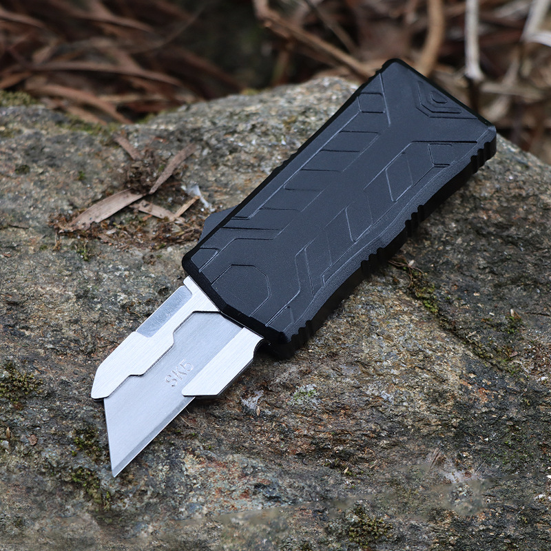 Alloy Outdoor Folding Knife with Removable Blade for Versatile Use - Image 14