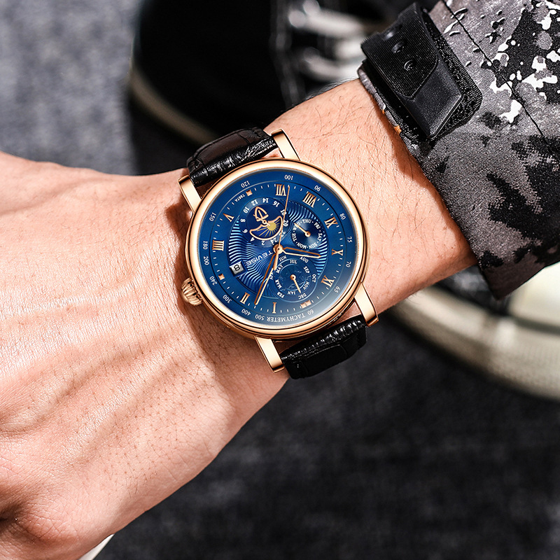 Stylish Automatic Mechanical Casual Men's Tourbillon Watch - Image 4