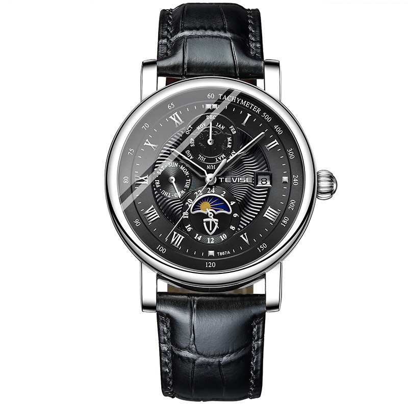 Stylish Automatic Mechanical Casual Men's Tourbillon Watch - Image 6