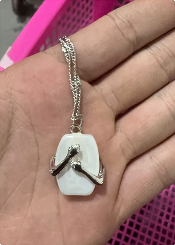 Elegant Square Baroque Pearl Couple Pendant Necklace - Perfect Valentine's Day Gift for Lovers & Party Jewelry - Image 8