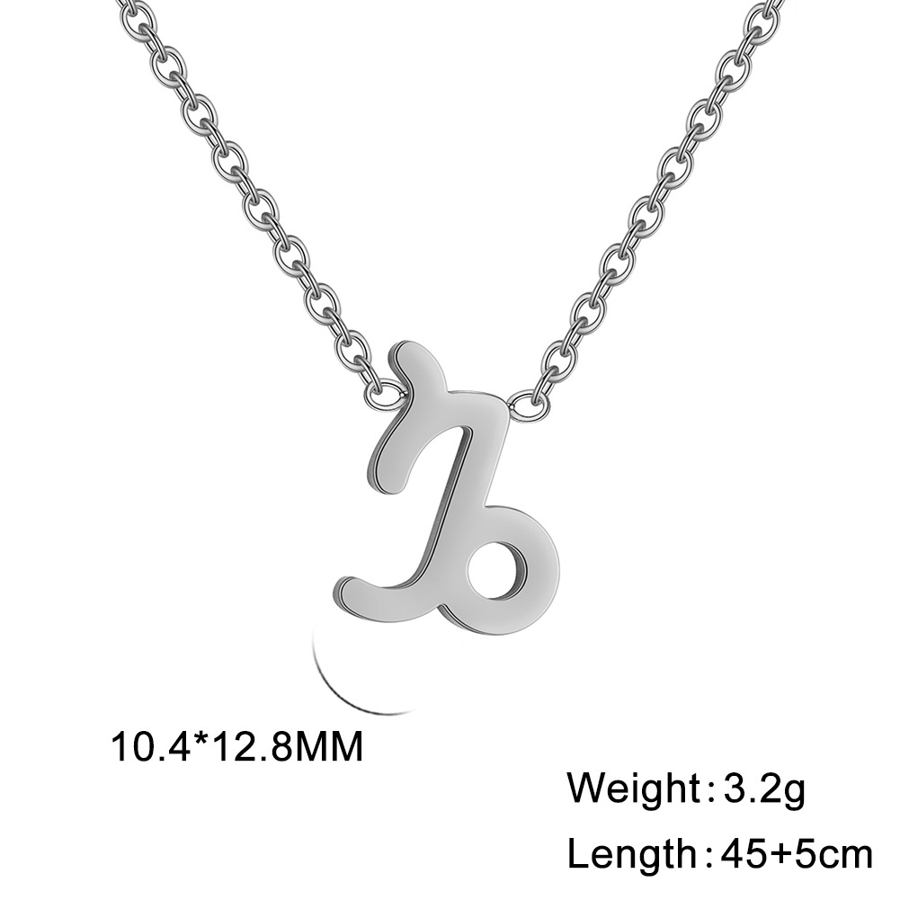 Unique Titanium Steel Zodiac Constellation Pendant Necklace for Every Style - Image 7