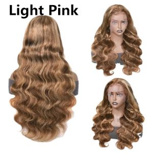 Medium Large Front Lace Wig with Long Curly Waves - Full-Head Style