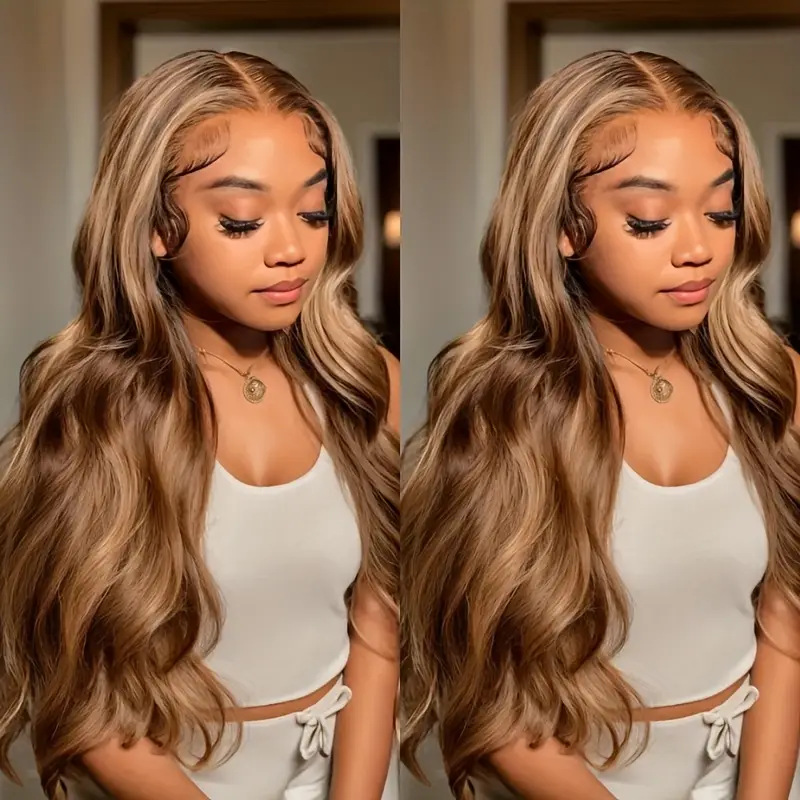 Medium Large Front Lace Wig with Long Curly Waves - Full-Head Style - Image 10