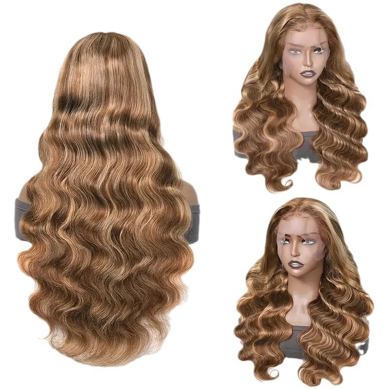 Medium Large Front Lace Wig with Long Curly Waves - Full-Head Style - Image 12