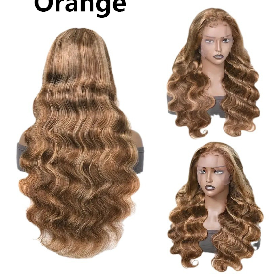 Medium Large Front Lace Wig with Long Curly Waves - Full-Head Style - Image 15
