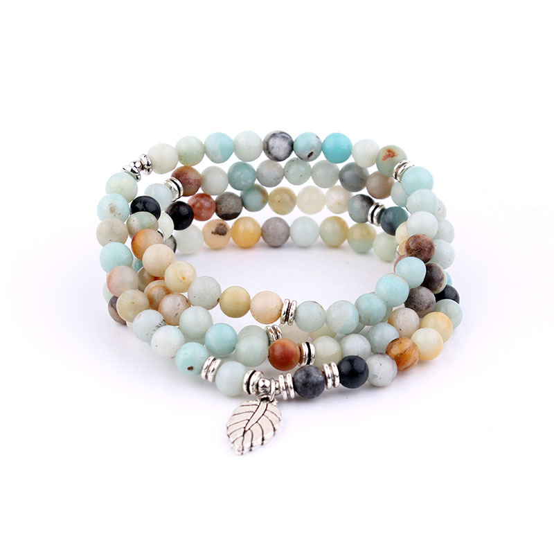 108 Natural Stone Rosary Bracelet with Alloy Necklace - Stylish & Unique - Image 7