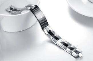 Men's Cross Bible Black Stainless Steel Bracelet - Stylish Faith-Inspired Accessory - Image 6