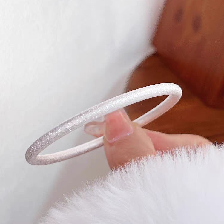 Elegant Closed Diamond Sand Starry Silver Bracelet - Shine Brightly - Image 5