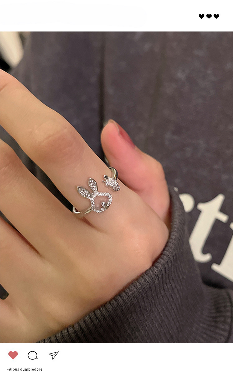 Asymmetric Carrot Rabbit Ring for Women - Unique and Stylish Jewelry - Image 6