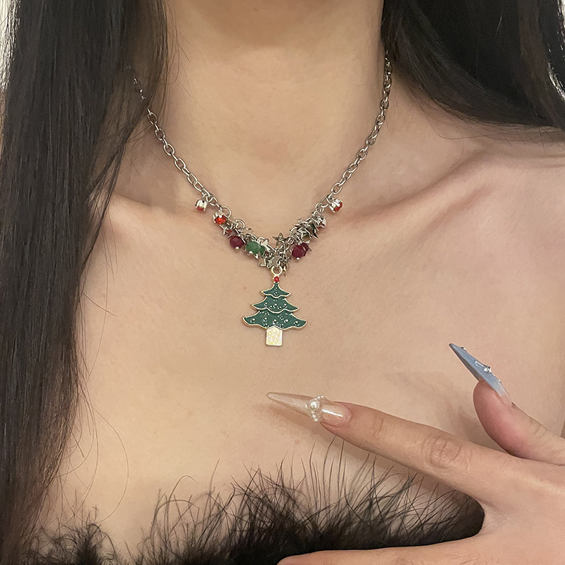 XINGX Christmas Tree Pendant Necklace for Women - Unique Design for the Holidays