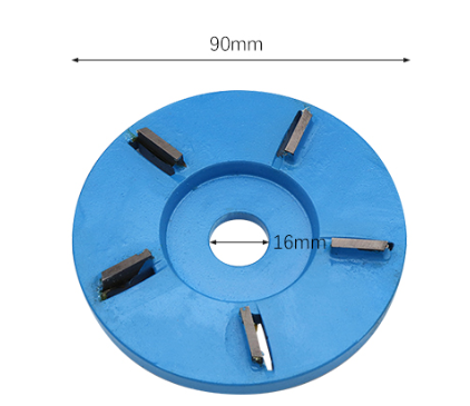Meterk Six Teeth Wood Carving Disc Tool - 16mm Aperture Milling Cutter for Angle Grinders, Essential Power Tool Accessory - Image 2