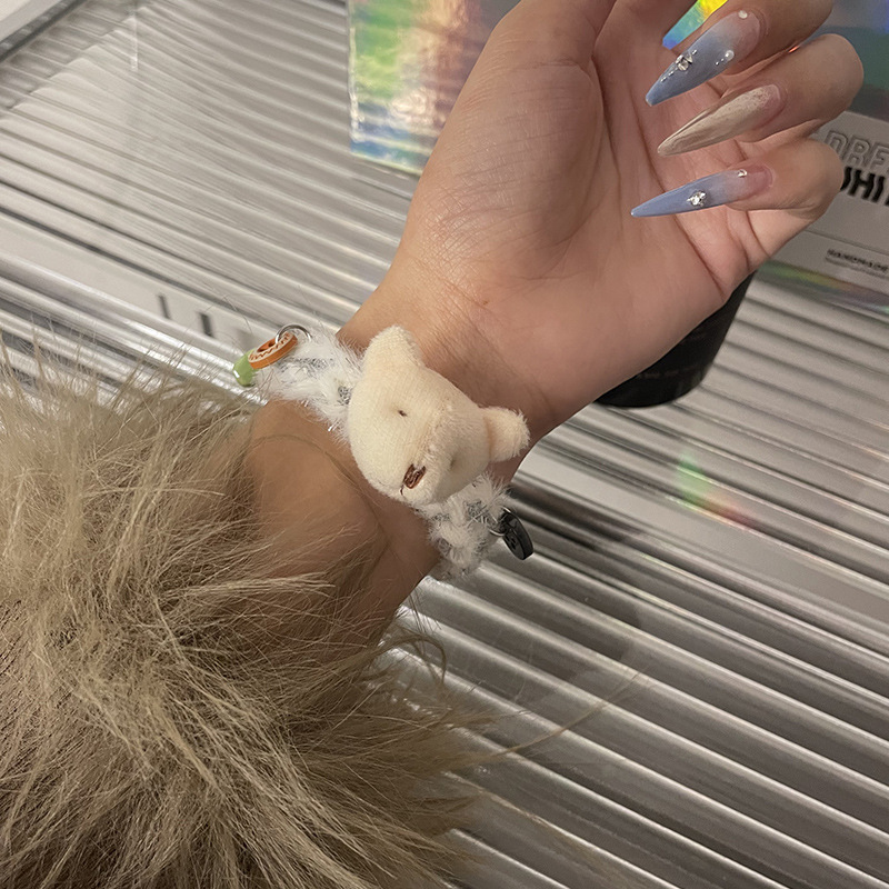 Adorable Cartoon Bear XINGX Button Stitching Bracelet - Cute & Trendy Accessory - Image 2