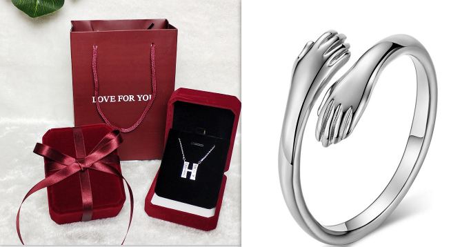 Adjustable Alloy Simple Hands Hug Ring - Stylish Jewelry for Every Occasion - Image 13