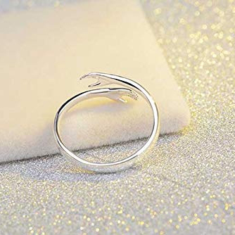Adjustable Alloy Simple Hands Hug Ring - Stylish Jewelry for Every Occasion - Image 15