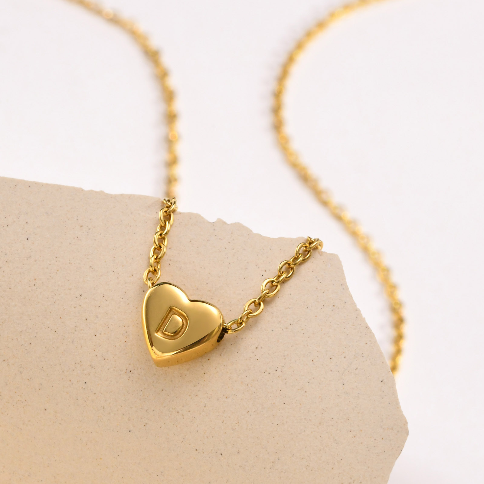 26 English Letter Pendant Heart Necklace for Women - DIY Clavicle Chain - Image 4