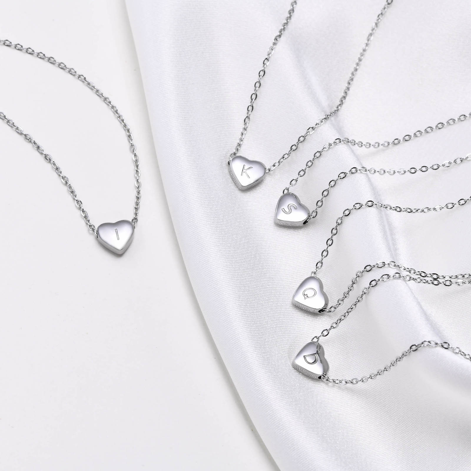 26 English Letter Pendant Heart Necklace for Women - DIY Clavicle Chain - Image 6
