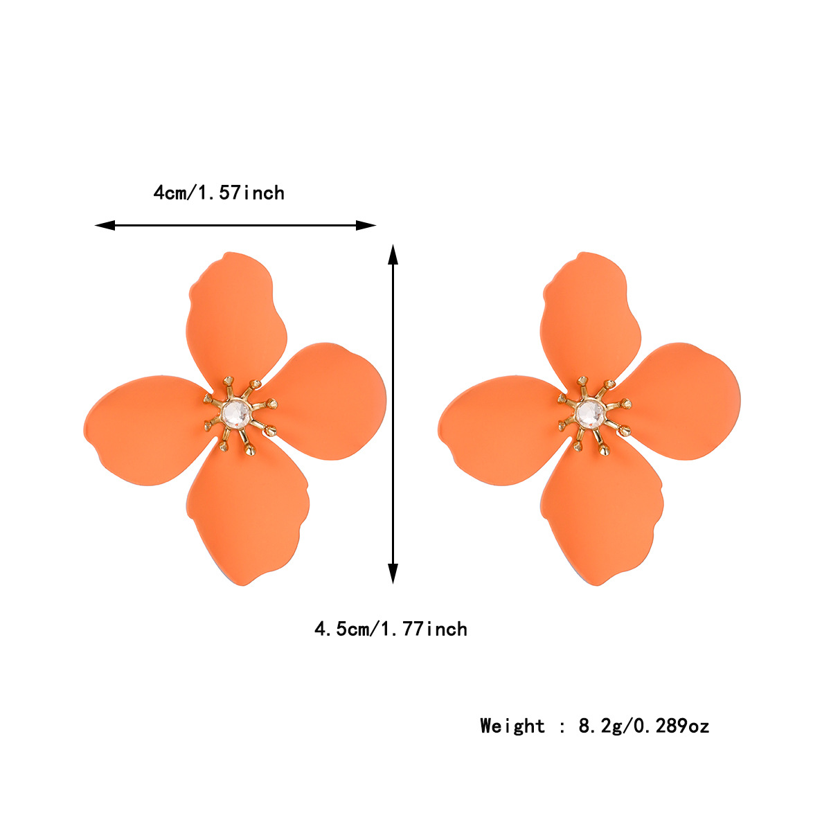 Vibrant Flower Stud Earrings - European & American Summer Style Elegance - Image 5