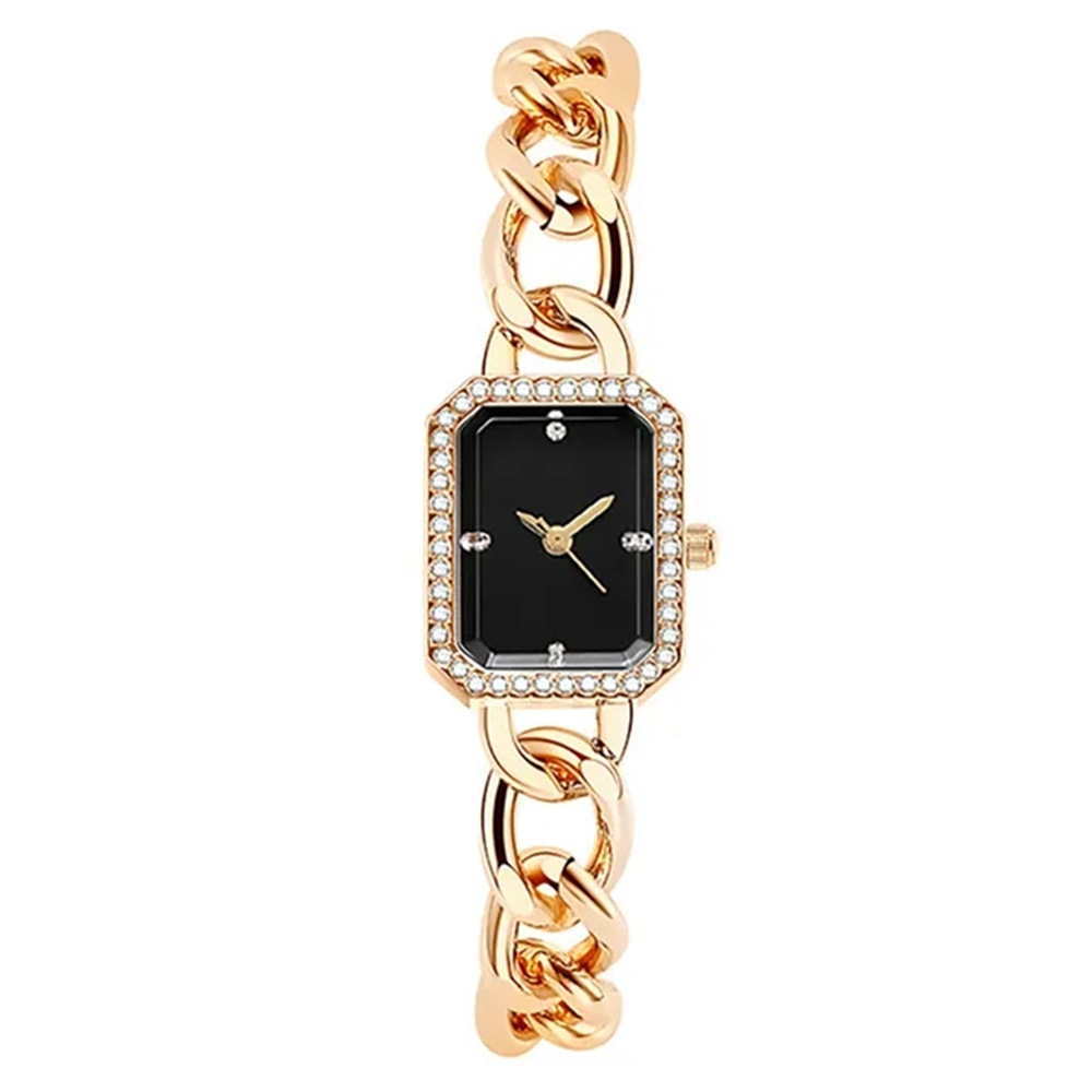 Elegant Classic Rectangular Women's Quartz Watch - Luxury Timepiece - Image 3