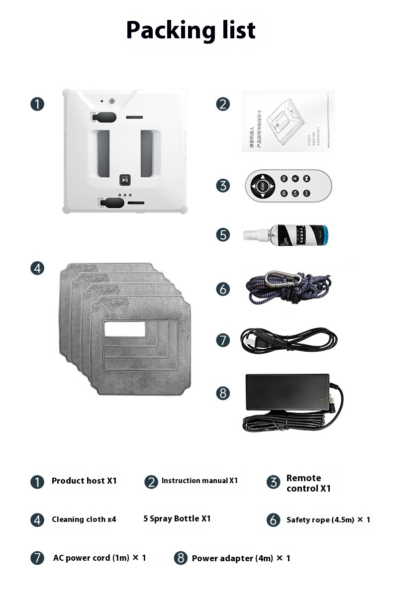 Smart Compact Window Cleaning Robot - Automatic Glass Cleaner Robot - Image 2