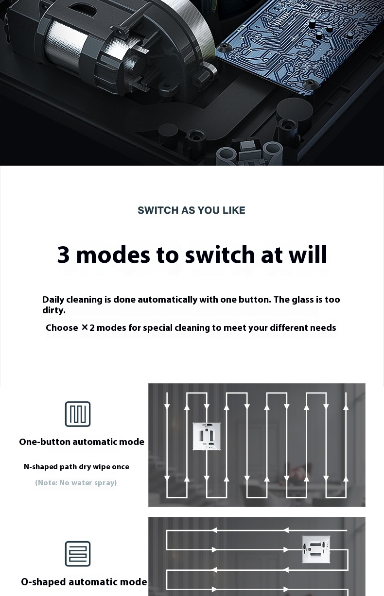 Smart Compact Window Cleaning Robot - Automatic Glass Cleaner Robot - Image 4