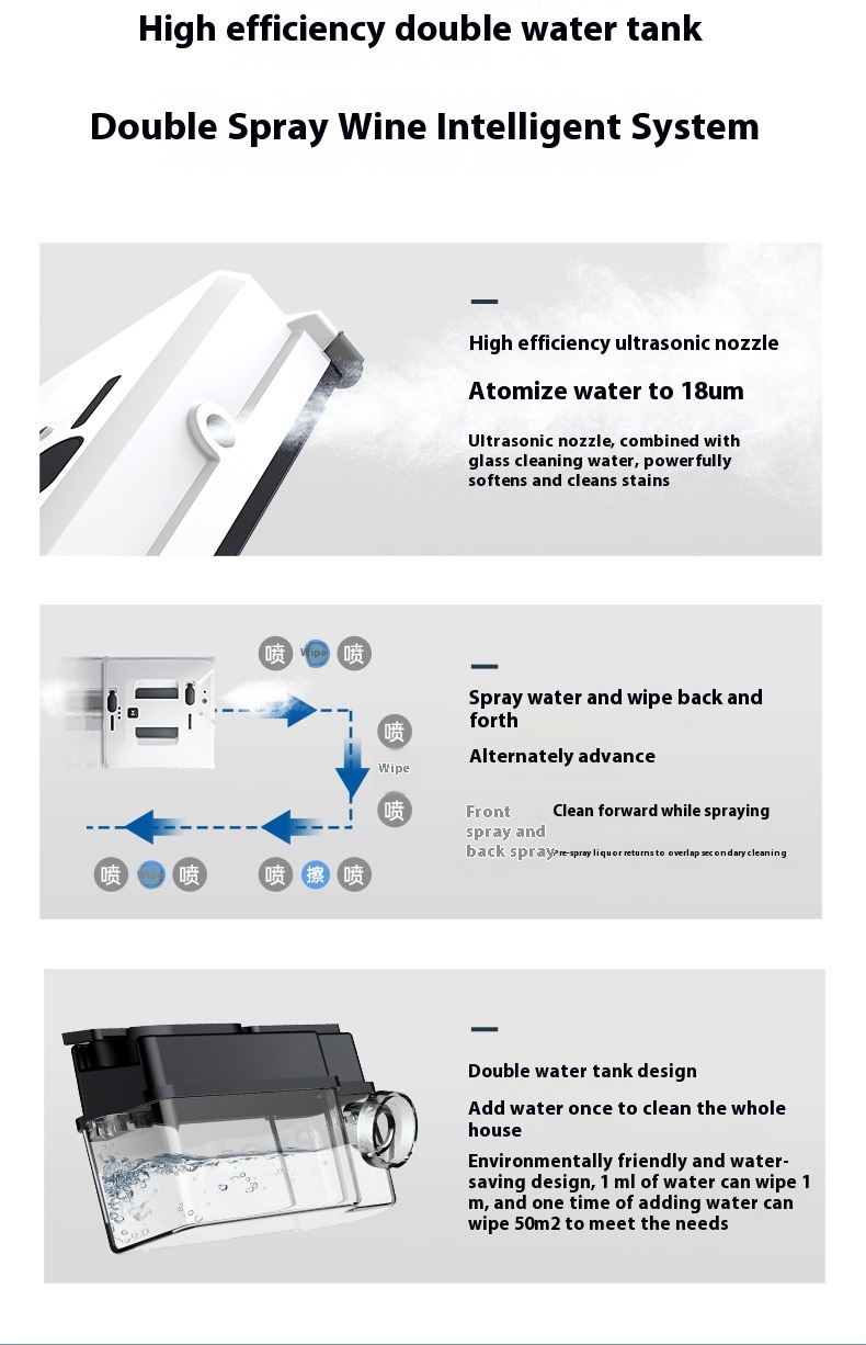 Smart Compact Window Cleaning Robot - Automatic Glass Cleaner Robot - Image 8