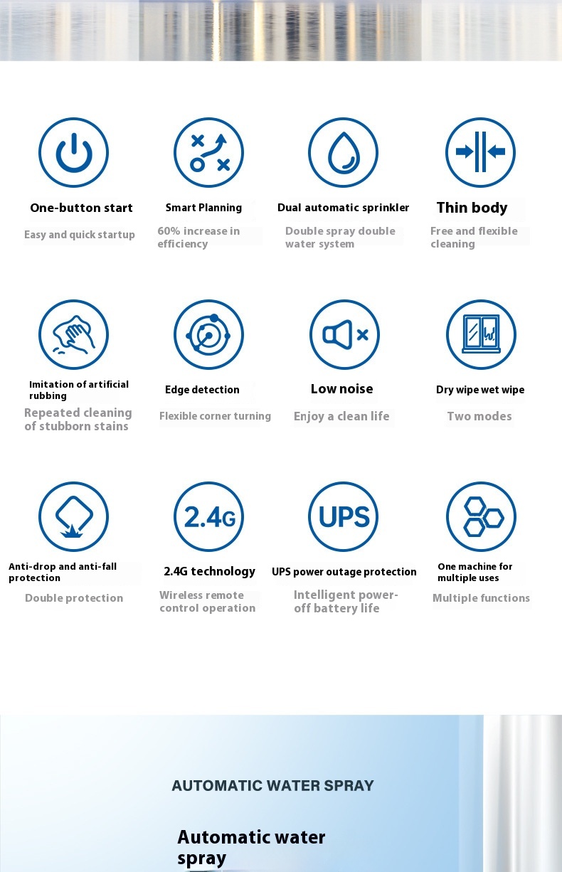 Smart Compact Window Cleaning Robot - Automatic Glass Cleaner Robot - Image 19