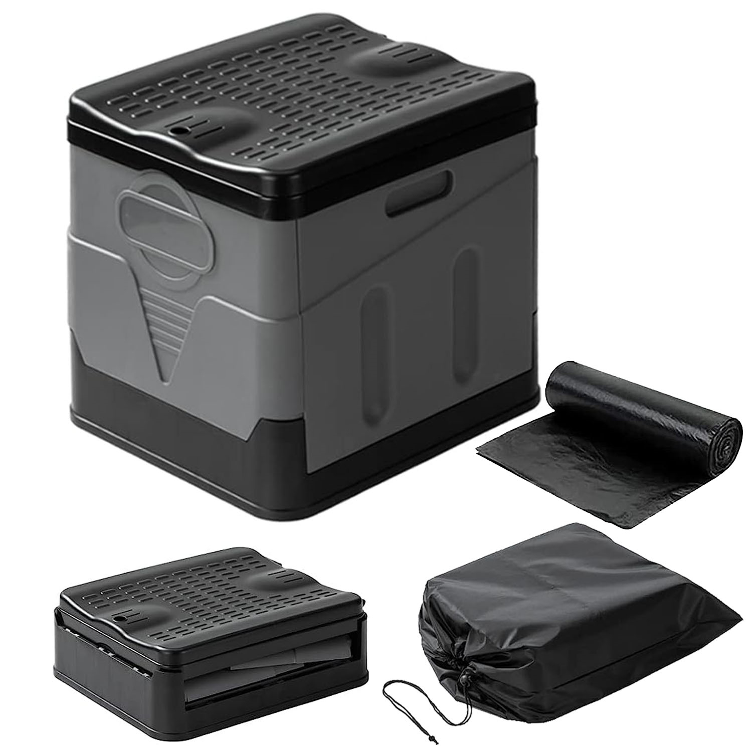 Portable Toilet with Handbag - Collapsible Emergency Toilet with Lid, Weekend Shipping Not Available - Image 5