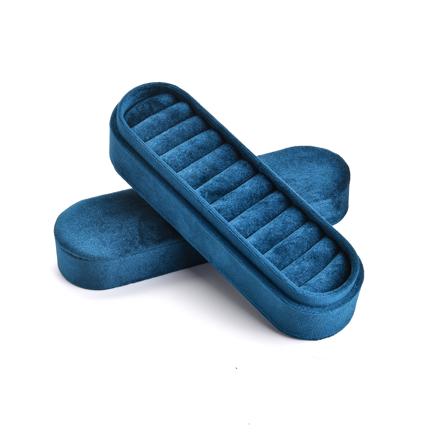 Luxury Velvet Rings & Ear Studs Storage Box - Elegant Organizer for Jewelry - Image 4