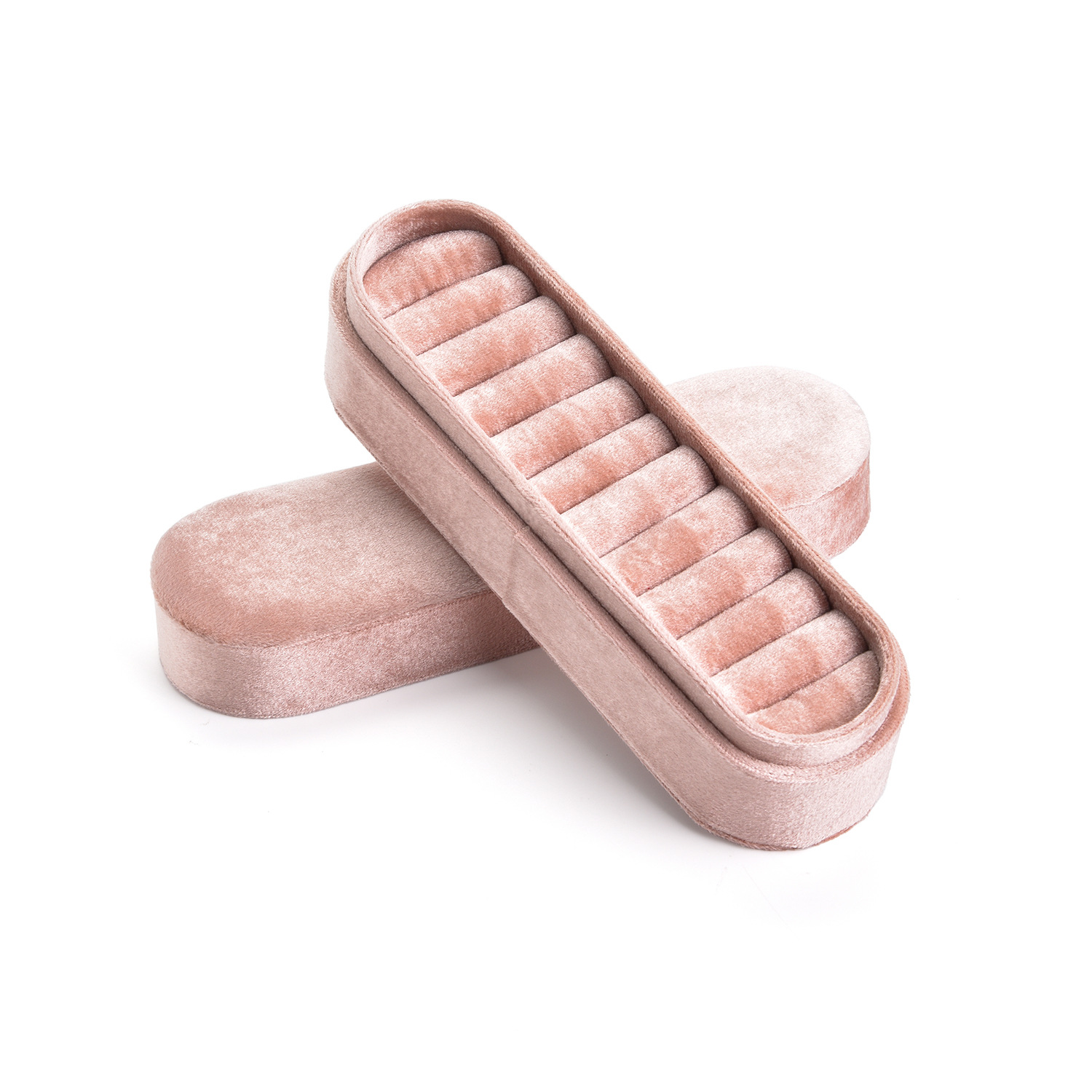 Luxury Velvet Rings & Ear Studs Storage Box - Elegant Organizer for Jewelry - Image 11