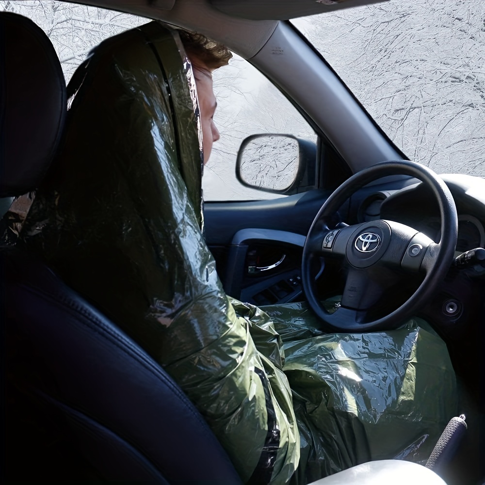 Portable Lightweight Emergency Sleeping Bag & Blanket Tent - Thermal Bivy Sack for Camping, Hiking, and Outdoor Adventures - Windproof, Waterproof Survival Blanket - Image 7