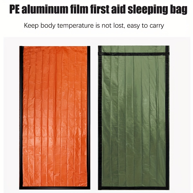 Portable Lightweight Emergency Sleeping Bag & Blanket Tent - Thermal Bivy Sack for Camping, Hiking, and Outdoor Adventures - Windproof, Waterproof Survival Blanket - Image 11