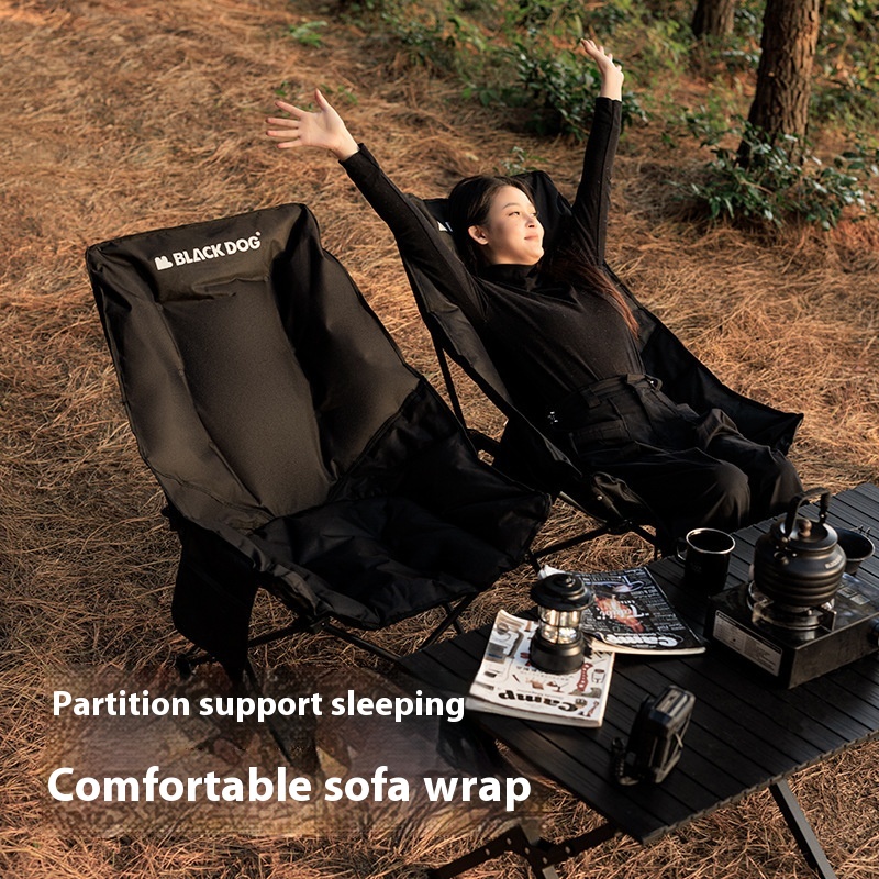 Portable Camping Recliner - Thickened Stool Beach Chair & Outdoor Folding Chair - Image 4