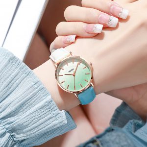 Trendy Korean Fashion Women's Watch with Creative Color Matching Design