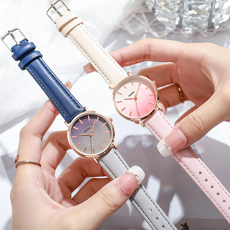 Trendy Korean Fashion Women's Watch with Creative Color Matching Design - Image 4