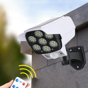 Outdoor Solar Simulation Monitor Lamp - Waterproof LED Induction Light for Courtyards, Home Walls, and Pathways