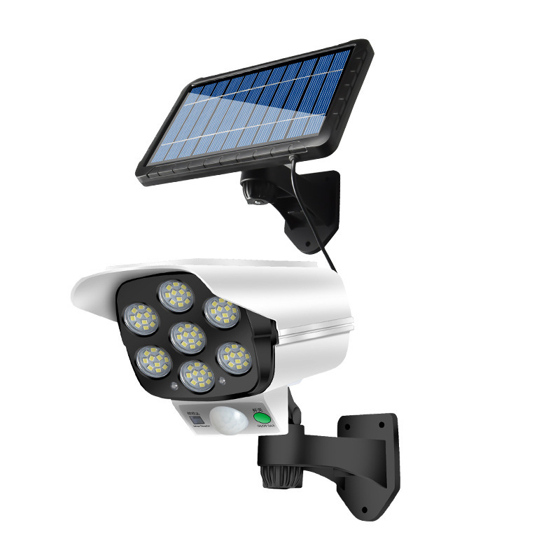 Outdoor Solar Simulation Monitor Lamp - Waterproof LED Induction Light for Courtyards, Home Walls, and Pathways - Image 4