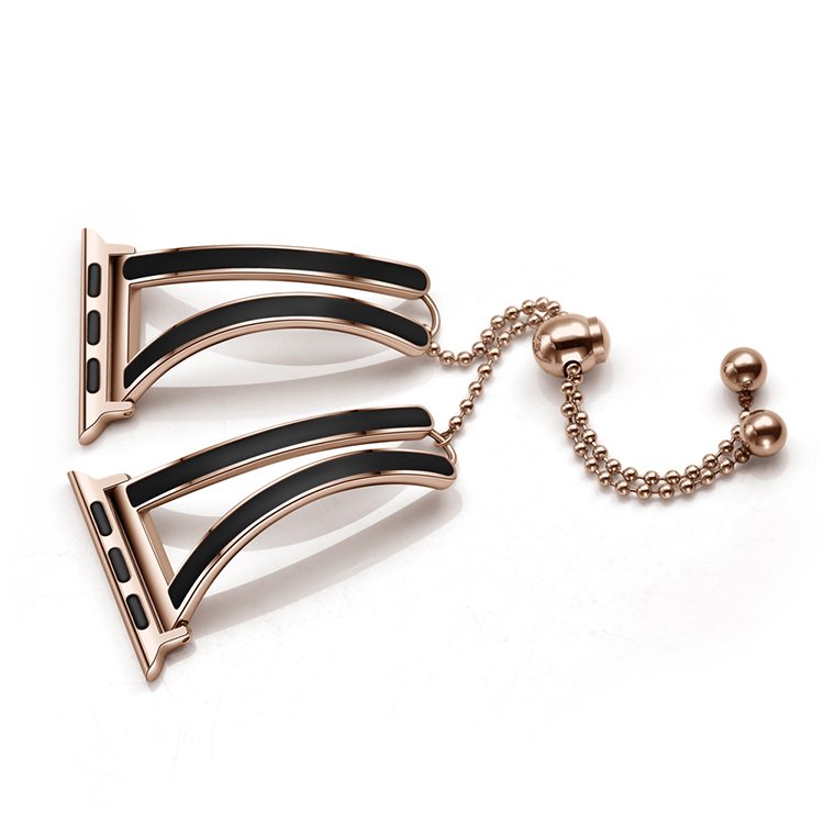 Elegant Rose Gold Stainless Steel Watch Strap for Women - Perfect Fit - Image 5