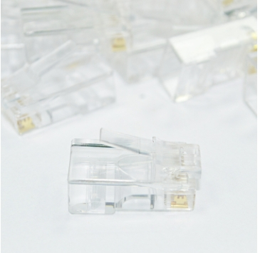 Gold-Plated Modular Plug with Three-Fork Design for Enhanced Networking - Image 9