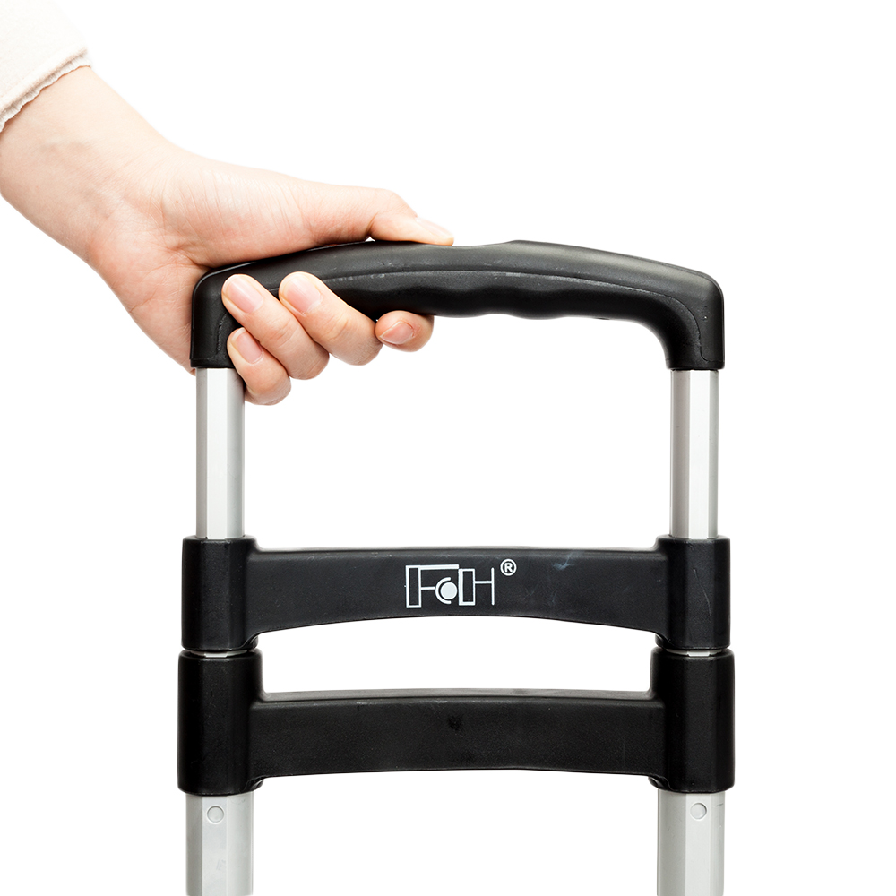 Portable Foldable Telescopic Trolley - Black Driver's Cart & Luggage Cart - Image 2