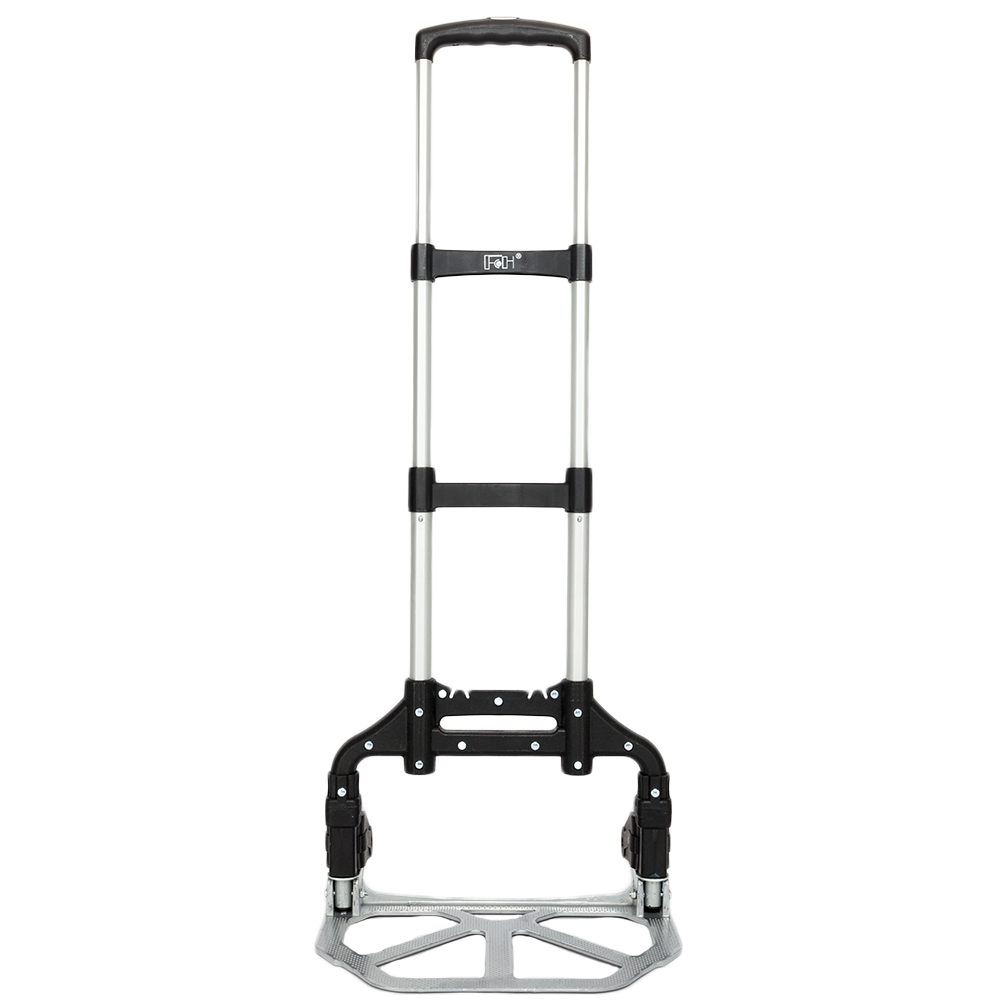 Portable Foldable Telescopic Trolley - Black Driver's Cart & Luggage Cart - Image 8