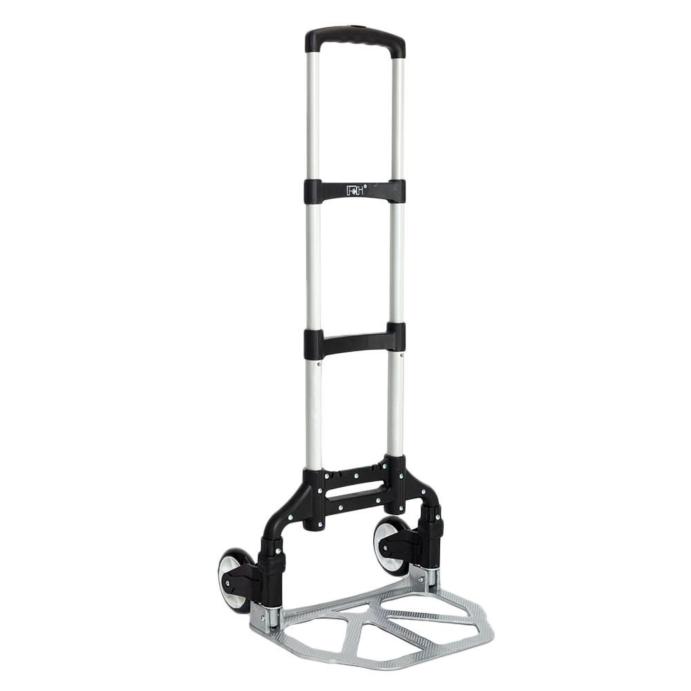 Portable Foldable Telescopic Trolley - Black Driver's Cart & Luggage Cart - Image 9
