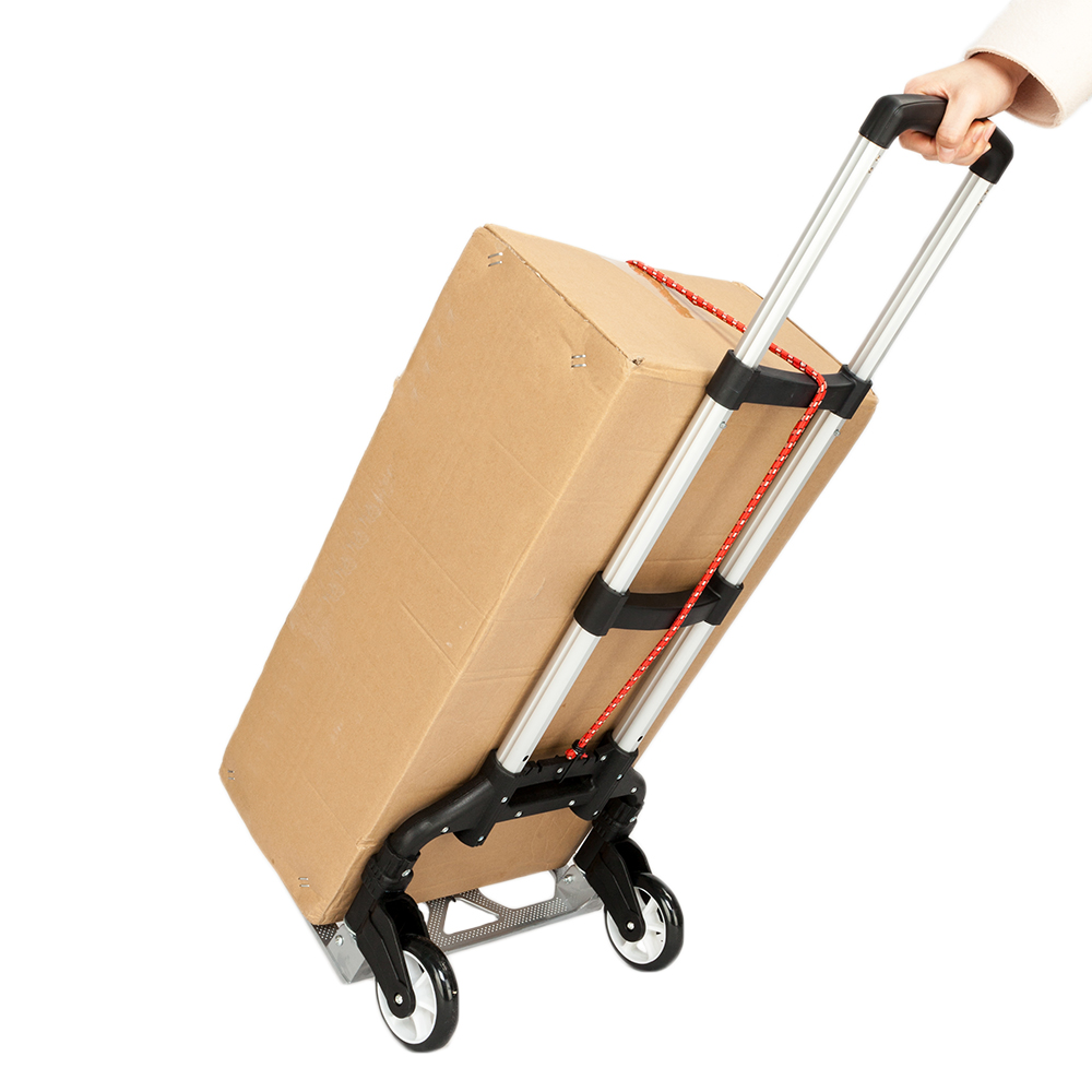 Portable Foldable Telescopic Trolley - Black Driver's Cart & Luggage Cart - Image 15
