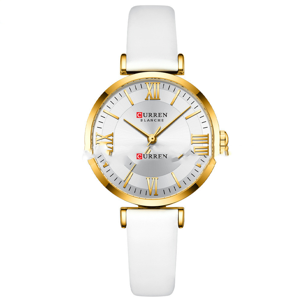 Elegant Ladies Small Dial Quartz Business Watch with Roman Numerals