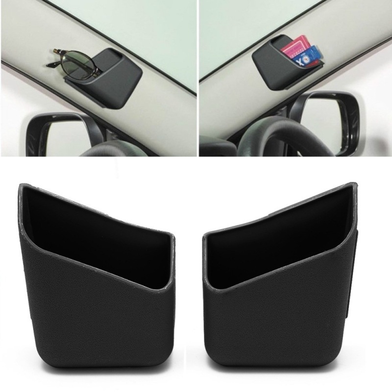 2-Pack General Auto Parts Glasses Storage Boxes - Black Holder for Easy Organization - Image 3