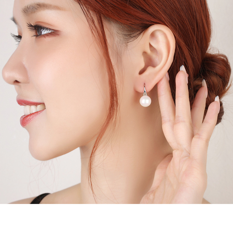 Chic Women's Water Drop Pearl Earrings - Elevate Your Style Today - Image 3