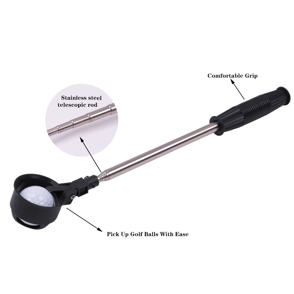 Golf 8 Section Stainless Steel Antenna Pole with Ball Picker - Image 2