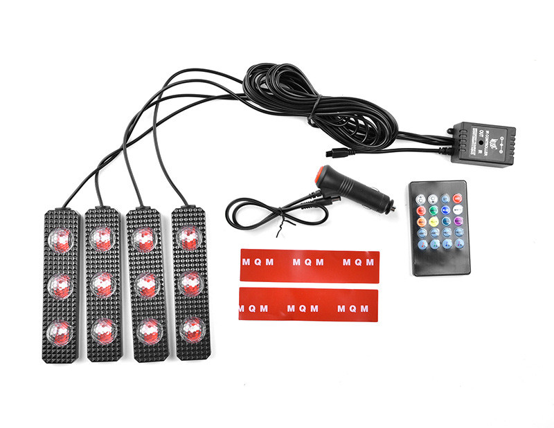 Wireless LED Atmosphere Light for Car - Foot Soles Full of Stars Sound Activated - Image 8