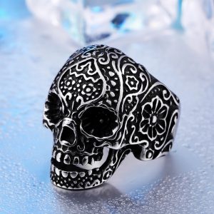Trendy Men's Hip Hop Skull Ring - Unique Punk Personality Jewelry